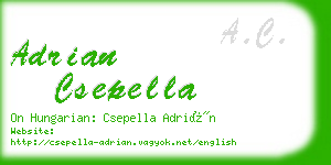 adrian csepella business card